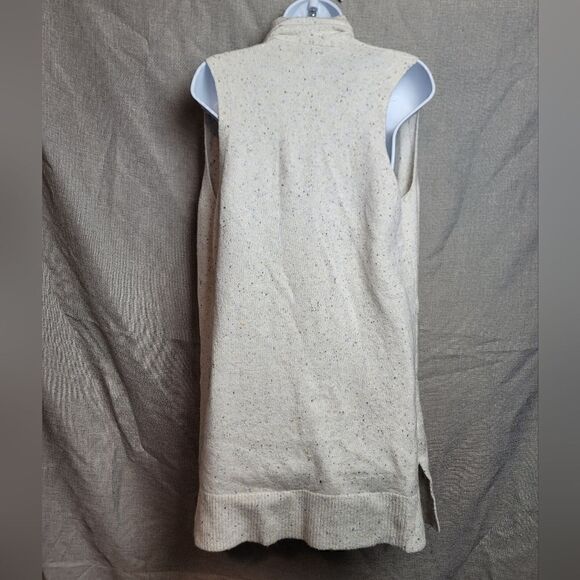 LOFT Speckled Sleeveless Cardigan - Picture 5 of 9